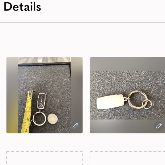 🍁 New Mercedes-Benz Black and Silver Key Fob - Picture 2 of 2